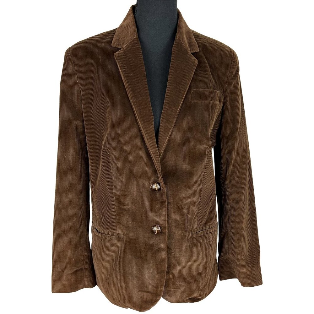 VINTAGE 70s Roadrunner Brown Corduroy Blazer